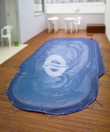 Capa Tela Azul Escuro para piscinas